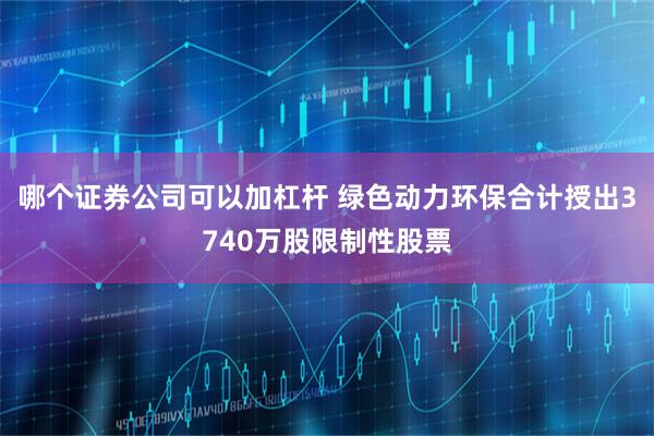 哪个证券公司可以加杠杆 绿色动力环保合计授出3740万股限制性股票